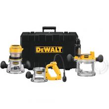 DeWalt DW618B3 - 2-1/4 HP (maximum motor HP) Three Base Router Kit