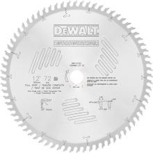 DeWalt DW71272T - 12" 60T Crosscuts Woodworking Saw Blade  Full Kerf