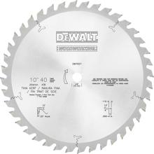 DeWalt DW7657 - 10" 40T General Purpose Woodworking Saw Blade