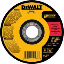 DeWalt DW8062 - 4-1/2" x .045" x 7/8" metal and stainless cutting