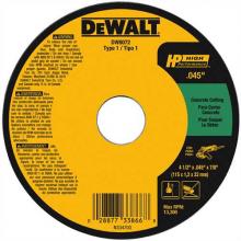 DeWalt DW8072 - 4-1/2" x .045" x 7/8" metal and stainless cutting wheel