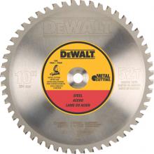 DeWalt DWA7759 - 10" 52T Ferrous Metal Cutting 5/8" Arbor