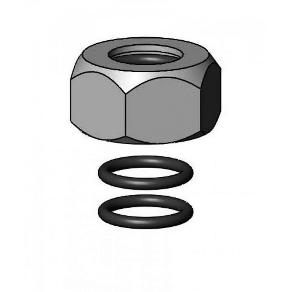 B-0114 Swivel Nut w/ Seal Groove &amp; O-Rings