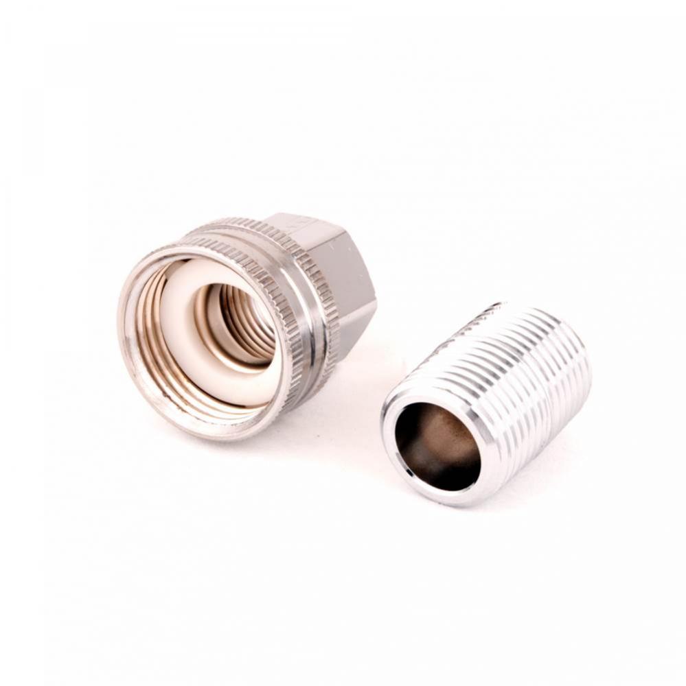 Adapter, 3/4&apos;&apos; GH Female x 1/2&apos;&apos; NPT Male (Chrome-Plated)