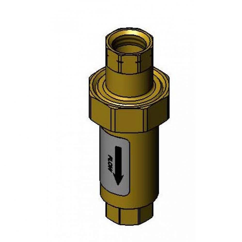 Dual Check Valve Backflow Preventer, 1/2&apos;&apos; NPT Female ( Certified to ASSE 1024 )