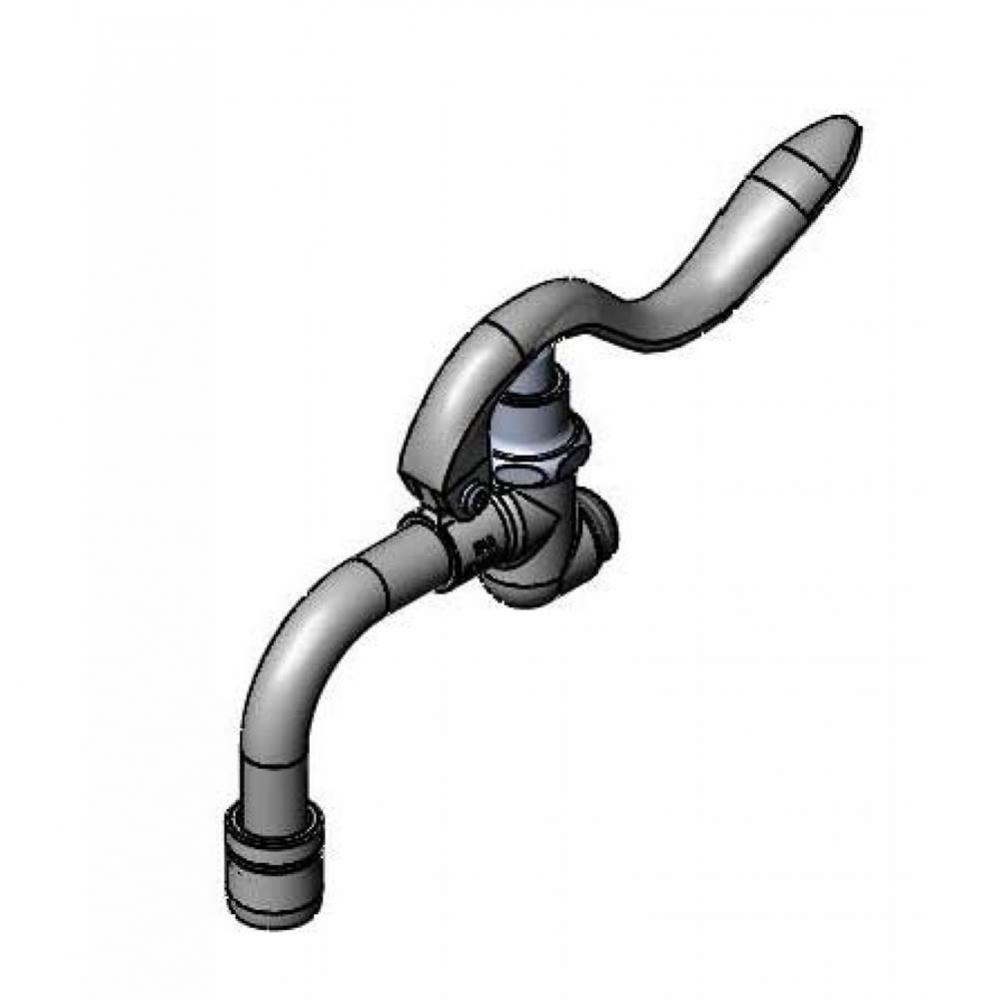 B-0102-C Squeeze Valve, Bent Nozzle &amp; Aerator 2.2 gpm Standard Aerator