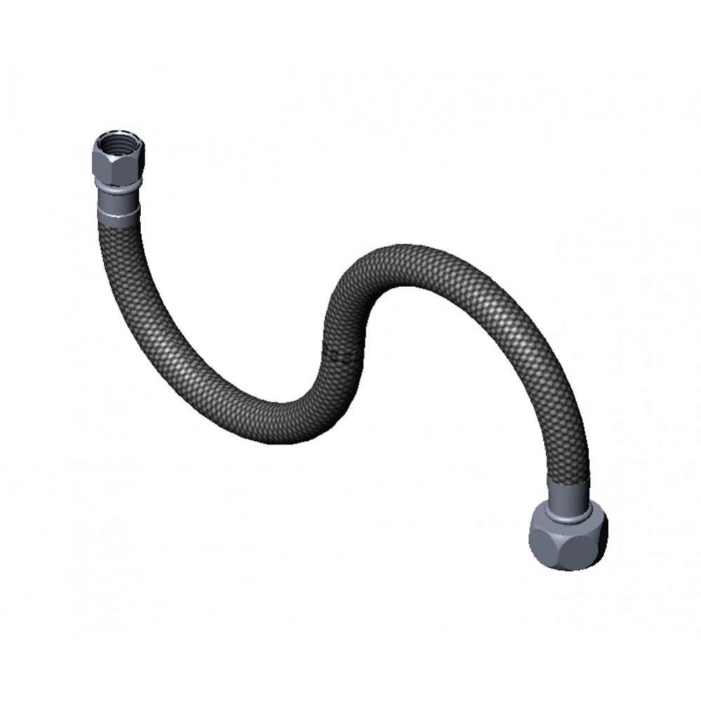 Flexible Connector Hose, 1/2 NPSM-F x 1/4 NPSM-F x 47-1/4&apos;&apos; 1200mm Extra-Long Version