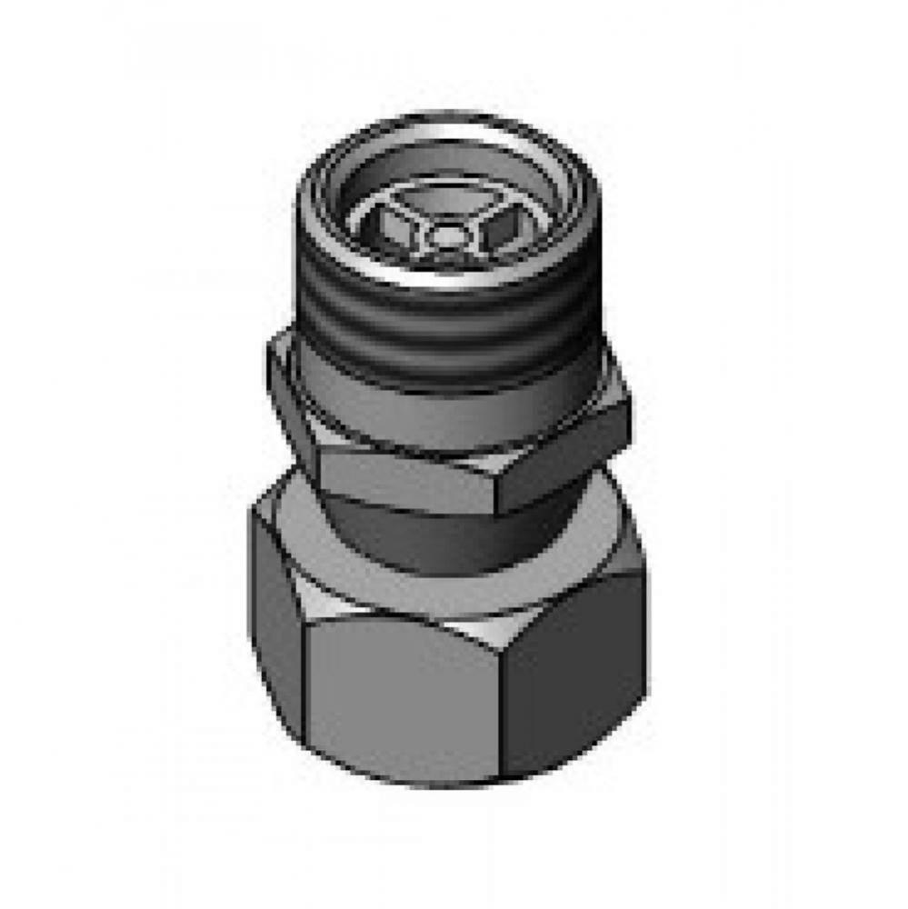 Check Valve Adapter w/ Inlet Filter Washer, 1/2&apos;&apos; NPSM Inlet (Female) x 1/2&apos;&apos;