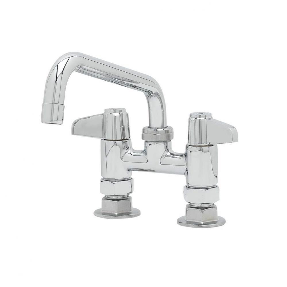 4&apos;&apos; Deck Mount Faucet, 8&apos;&apos; Swing Nozzle, 2.2 GPM Aerator, 1/2&apos;&apos; NPT