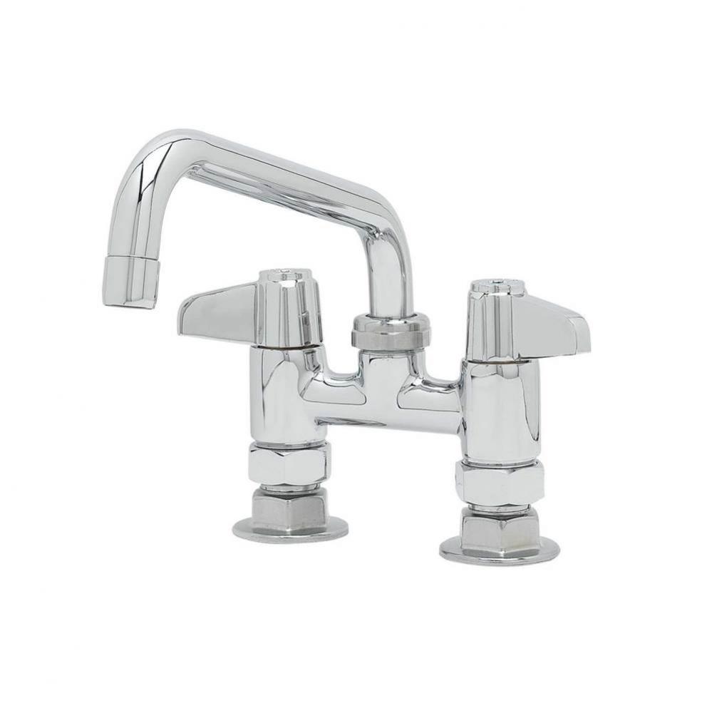 Faucet, Deck Mount, 4&apos;&apos; Centers, 8&apos;&apos; Swing Nozzle