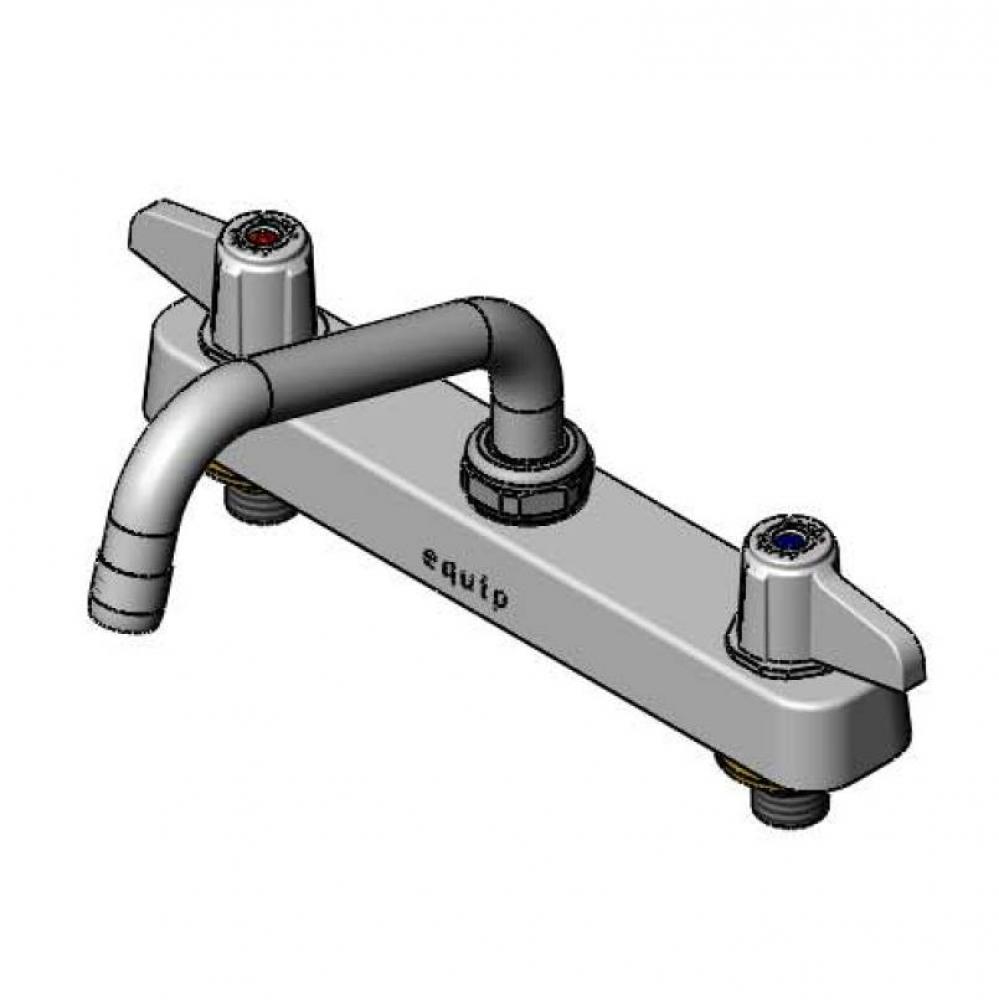 Equip 8&apos;&apos; c/c Deck Mount Workboard Faucet, 6&apos;&apos; Swing Nozzle, Lever Handles