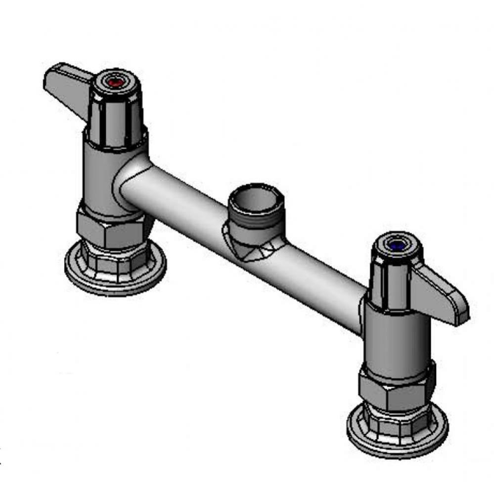 Faucet,8&apos;&apos;Centers,Deck Mount,Less Spout