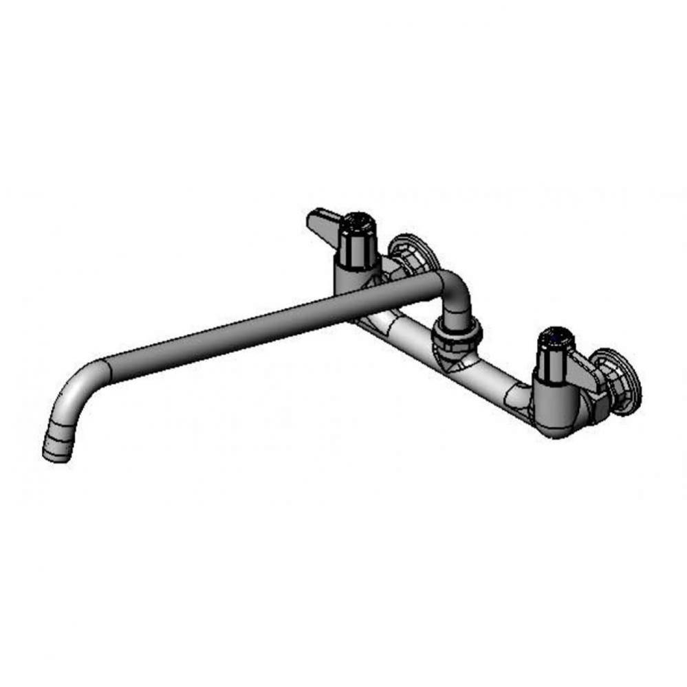 Faucet, Wall Mount, 8&apos;&apos; Centers, 16&apos;&apos; Swing Nozzle