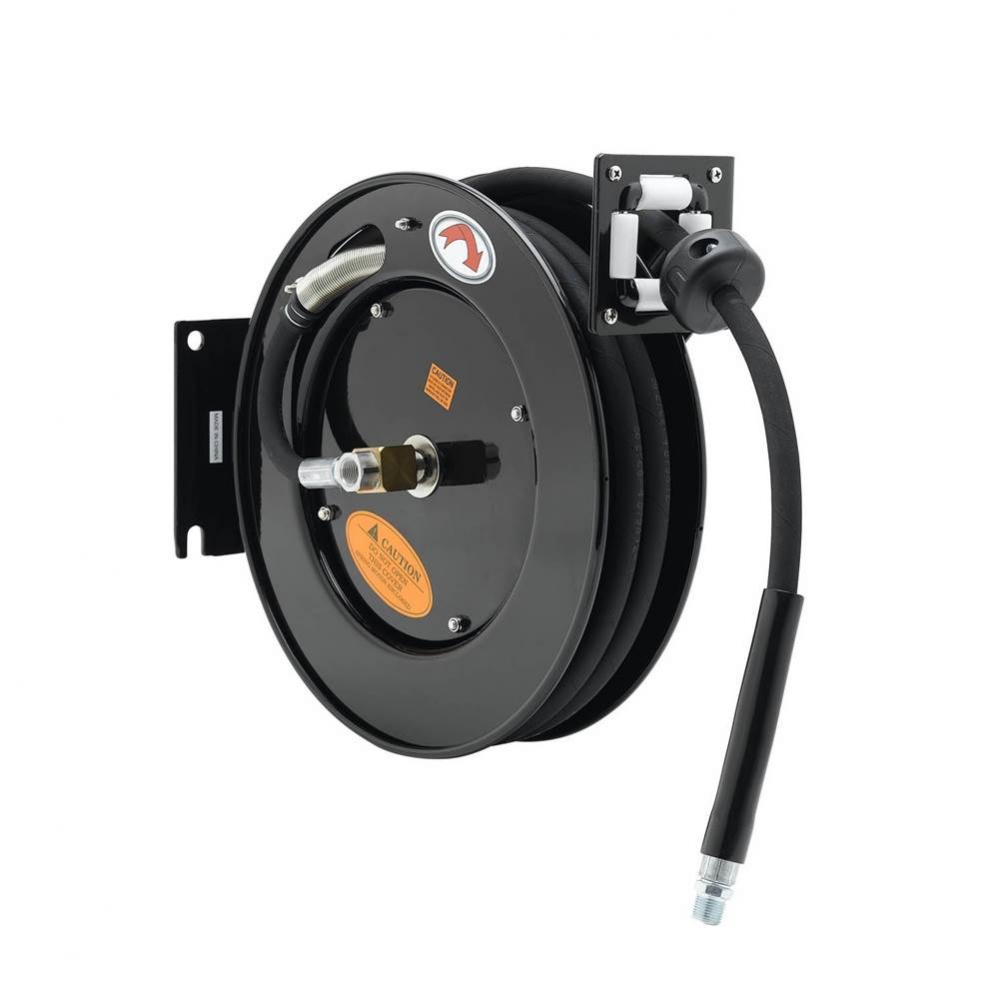 Hose Reel, Open, Powder Coated Steel, 3/8&apos;&apos; ID x 25&apos; Hose EQUIP