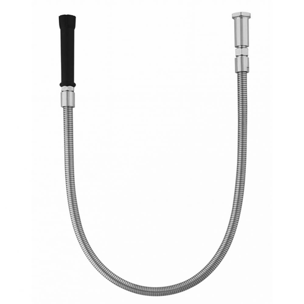 24&apos;&apos; Flex Stainless Steel Hose, Black Handle Equip