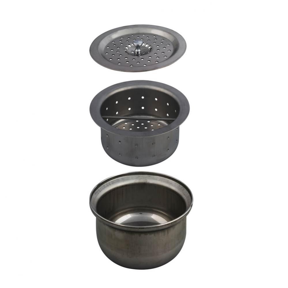 Basket Assembly , Complete 3-Piece, Stainless Steel