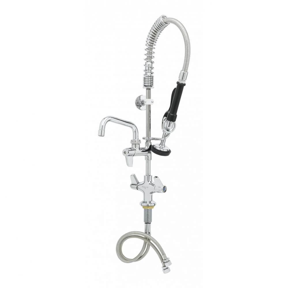 Equip Mini-PRU: Single Hole, Dual-Temp, 5SV, 6&apos;&apos; Swing Nozzle, Lever Handles, Wall Brack