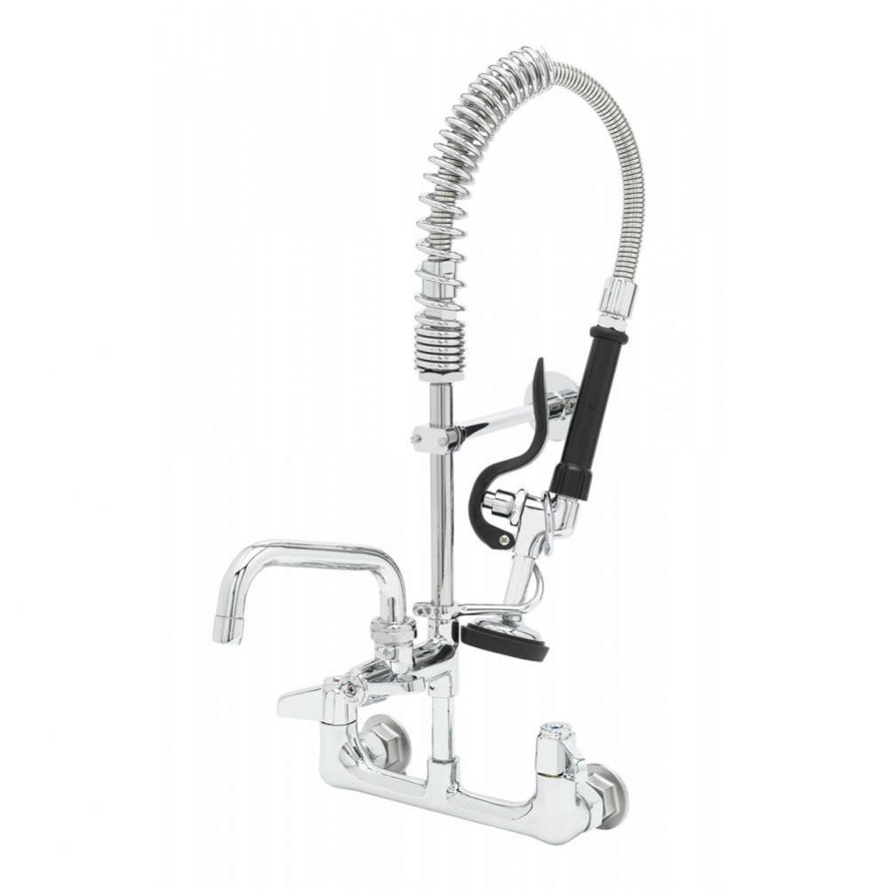 Equip Mini-PRU: 8&apos;&apos; Wall Mount Faucet, 5SV, 6&apos;&apos; Swing Nozzle, Lever Handles, W