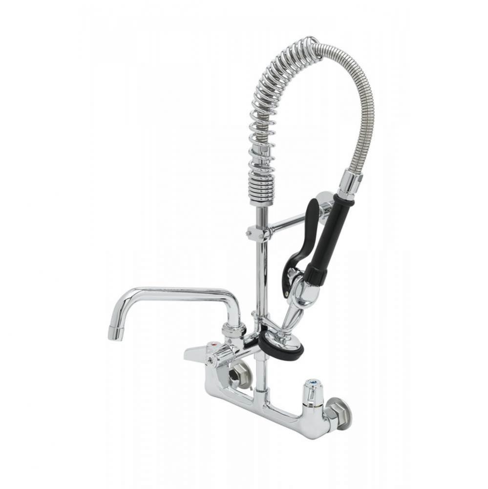 Equip Mini-PRU: 8&apos;&apos; Wall Mount Faucet, 5SV, 8&apos;&apos; Swing Nozzle, Lever Handles, W