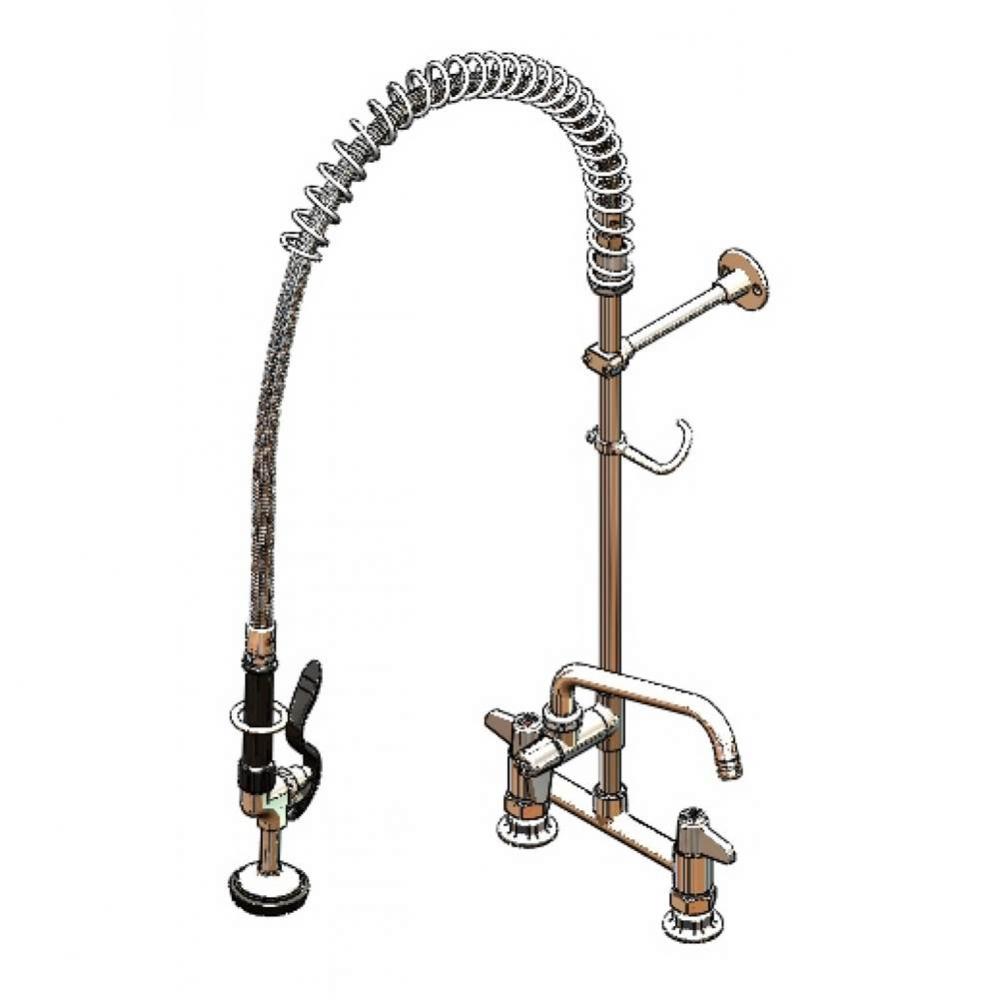 Equip Pre-Rinse Unit: 8&apos;&apos; Deck Mount, Add-On Faucet, 8&apos;&apos; Swing Nozzle, 5SV Spr