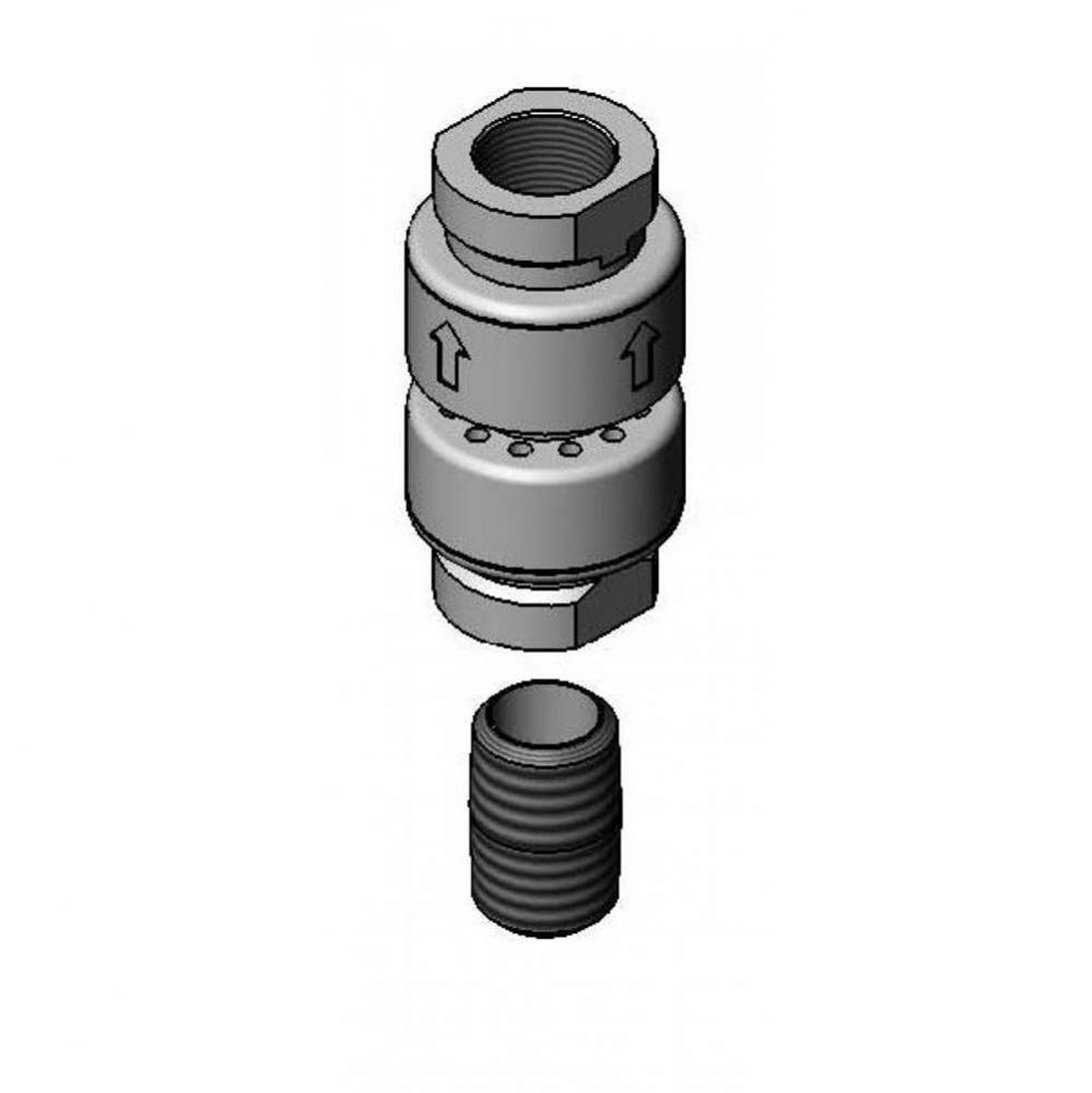 Equip Vacuum Breaker, 3/8&apos;&apos; NPT Inlet &amp; Outlet, Dual Check, 3/8&apos;&apos; NPT Clos