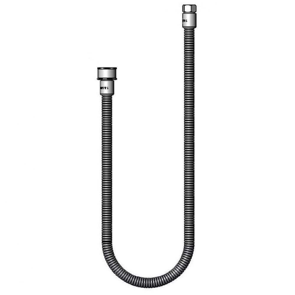 44&apos;&apos; SS Flexible Hose w/ PRSV Swivel (Less Handle)