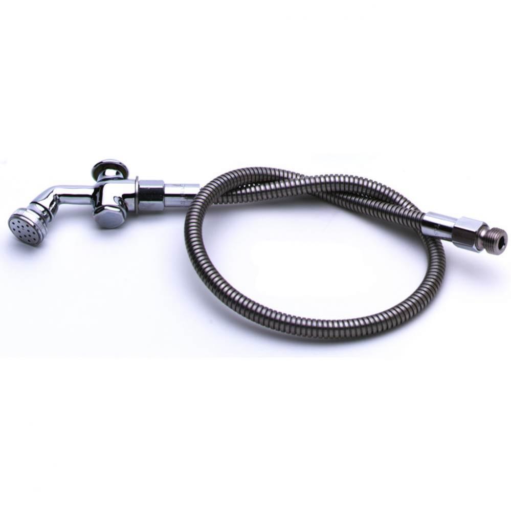 Spray Valve w/ Rosespray Head &amp; 72&apos;&apos; Flexible SS Hose (013E-72H)