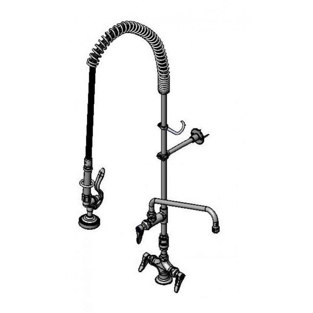 Pre-Rinse, Single Deck Mount, Add-On Faucet, Swing Nozzle, B-0107, Vacuum Breaker