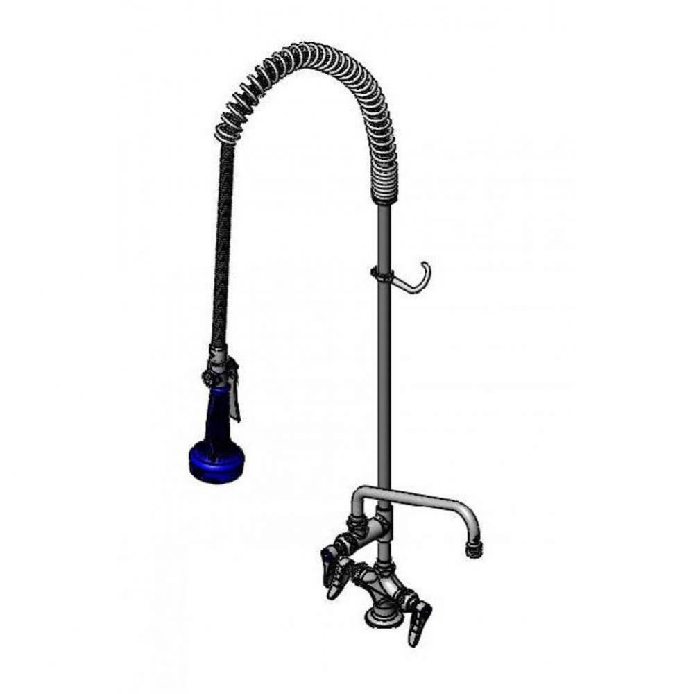 EasyInstall Pre-Rinse: Single Hole Base, 10&apos;&apos; ADF Nozzle, 18&apos;&apos; Flex Lines, B-0