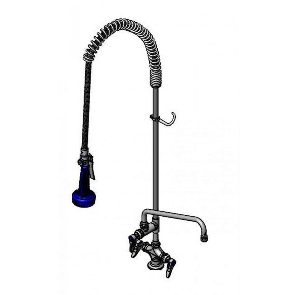 EasyInstall Pre-Rinse, Single Hole Base, 12&apos;&apos; Add-On Faucet, 18&apos;&apos; Flex Lines,