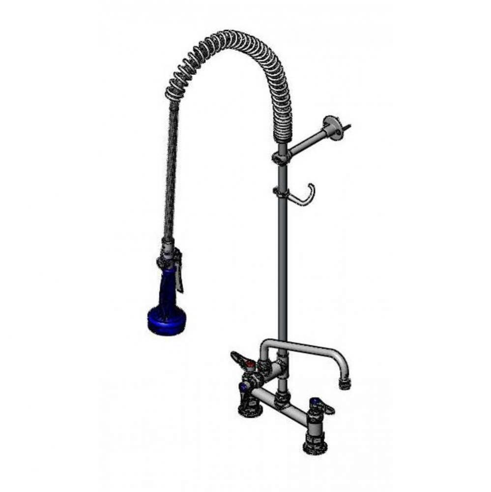 EasyInstall Pre-Rinse, Spring Action, 8&apos;&apos; Deck Mount Base, 10&apos;&apos; Add-On Fct, Wa