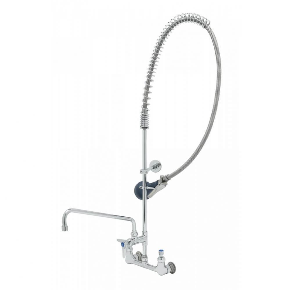 EasyInstall Pre-Rinse: Spring Action, 8&apos;&apos; Wall Mount, ADF w/ 14&apos;&apos; Nozzle, Cera