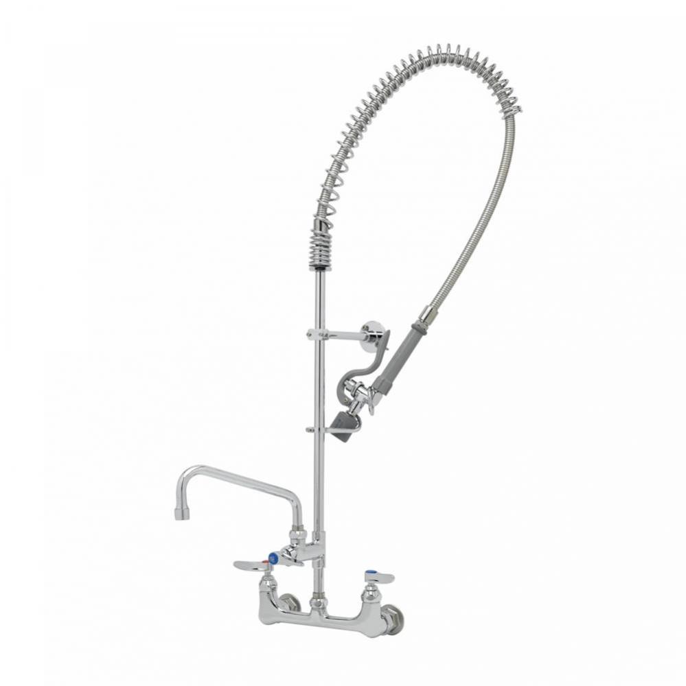 Pre-Rinse Unit: 8&apos;&apos; Wall Mount, Add-On Fct &amp; 8&apos;&apos; Swing Nozzle, B-0107-C, W