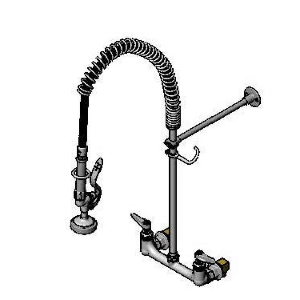 8&apos;&apos; WallMount Pre-Rinse, Supply Stops-Hoses-Elbows, 36&apos;&apos; Hose, Spray/Brush, 12