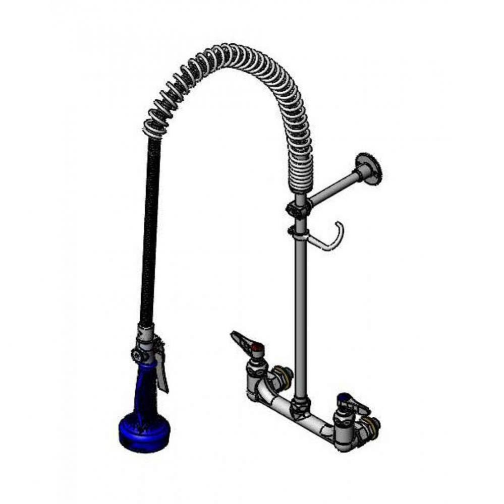 EasyInstall Pre-Rinse, Spring Action, Wall Mount, 8&apos;&apos; C/C, 1/2&apos;&apos; NPT Male Inle