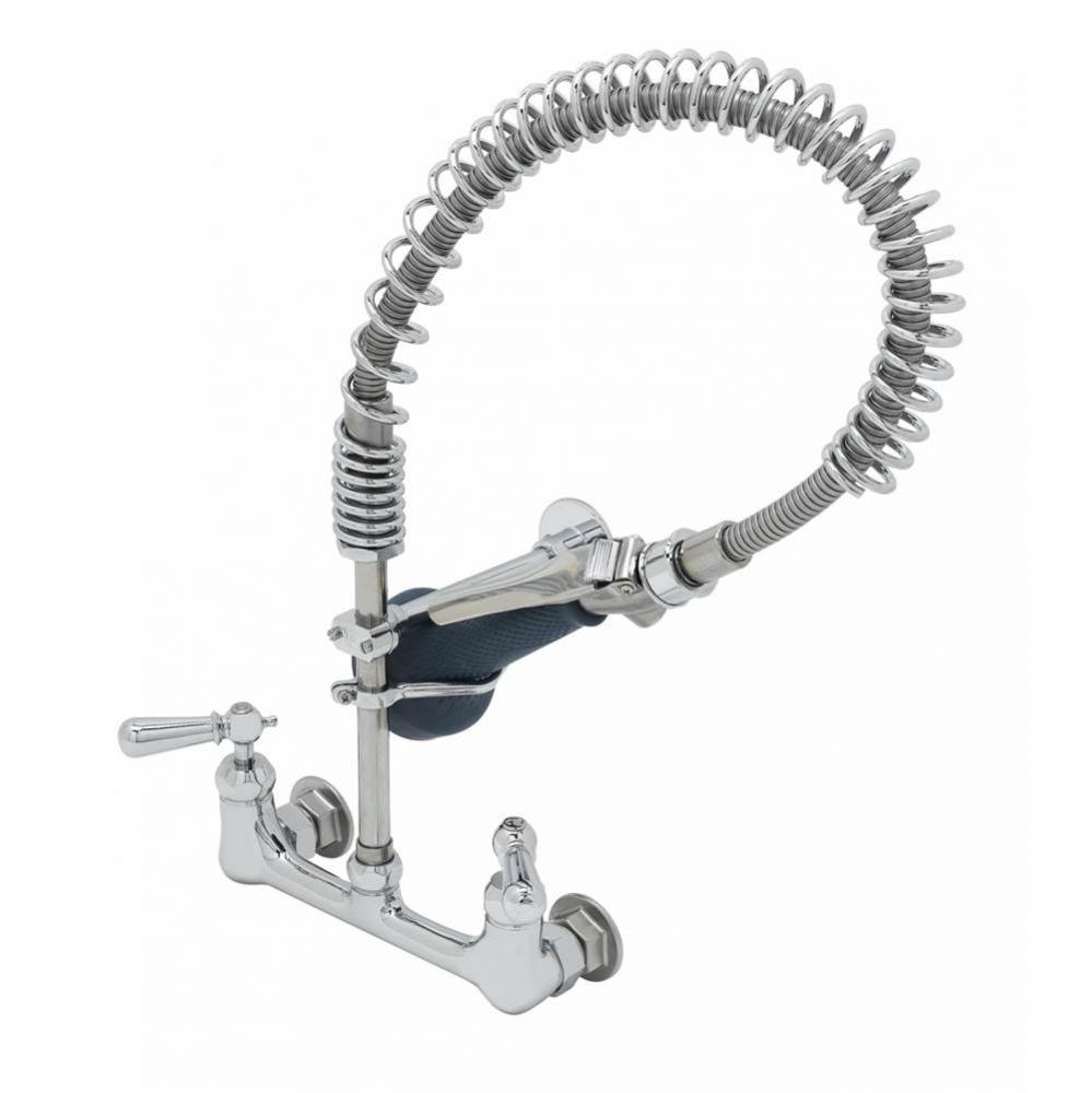 EasyInstall Pre-Rinse Unit: 8&apos;&apos; Wall Mount, Cerama, 32&apos;&apos; Flex Hose &amp; Swive