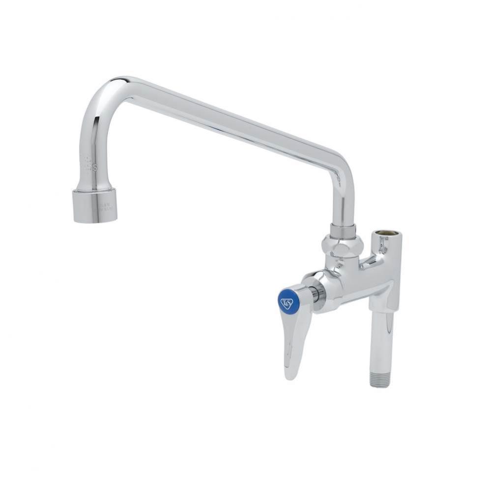 Add-On Faucet w/ 12&apos;&apos; Swing Nozzle, Vandal Resistant Aerator &amp; Lever Handle