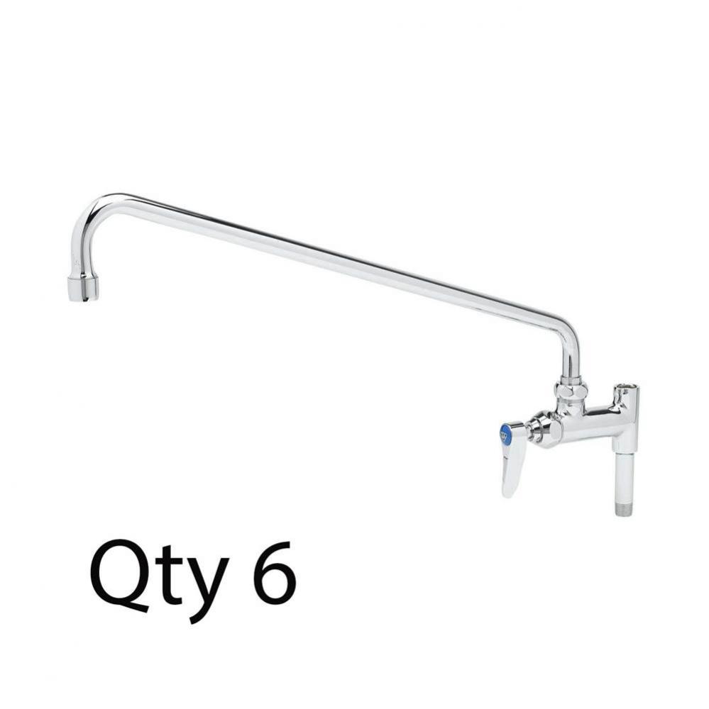 Add-On Faucet, 18&apos;&apos; Nozzle, Lever Handle (Qty. 6)