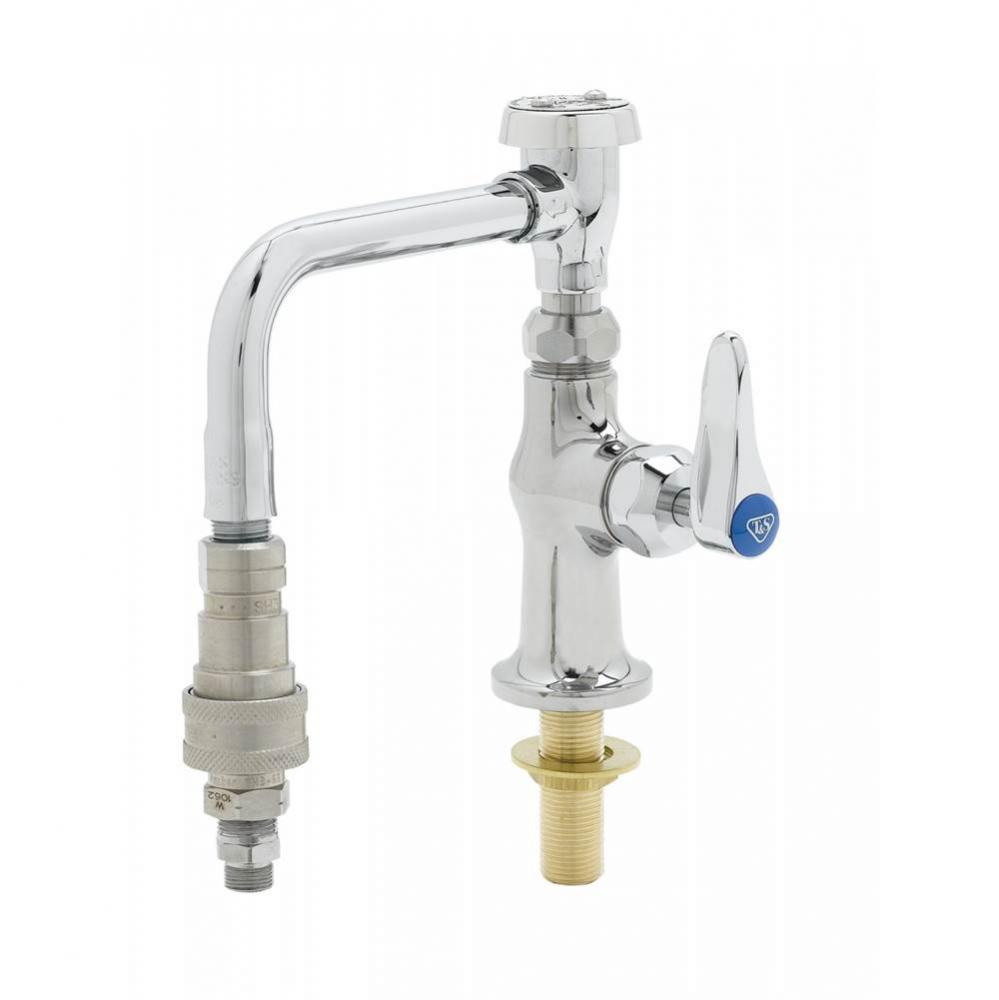 Faucet, Single Temp, Deck Mount, Cerama, Lever Handle, VB Swivel Nozzle w/ QD &amp; Adapter Amtekc