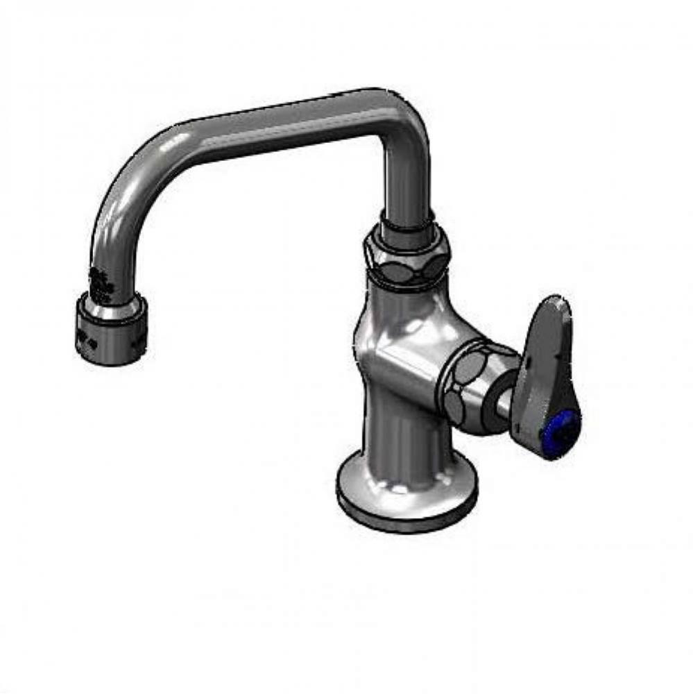 Single Temp Deck Mount Faucet w/ Cerama Cartridge &amp; 6&apos;&apos; Swing Nozzle W/ VR 2.2 GPM A