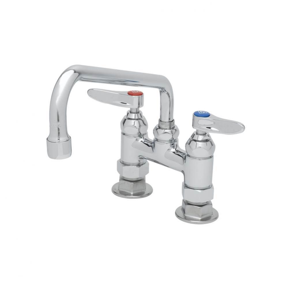 Double Pantry Faucet, Deck Mount, 4&apos;&apos; Centers, 10&apos;&apos; Swing Nozzle (061X)