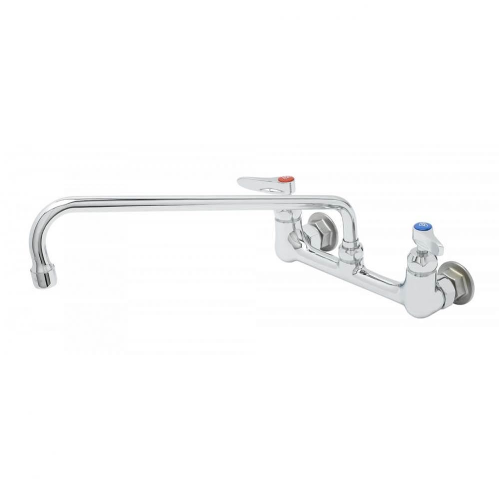 8&apos;&apos; Wall Mount Mixing Faucet, CV Cerama Cartridges, 14&apos;&apos; Swing Nozzle &amp; Le