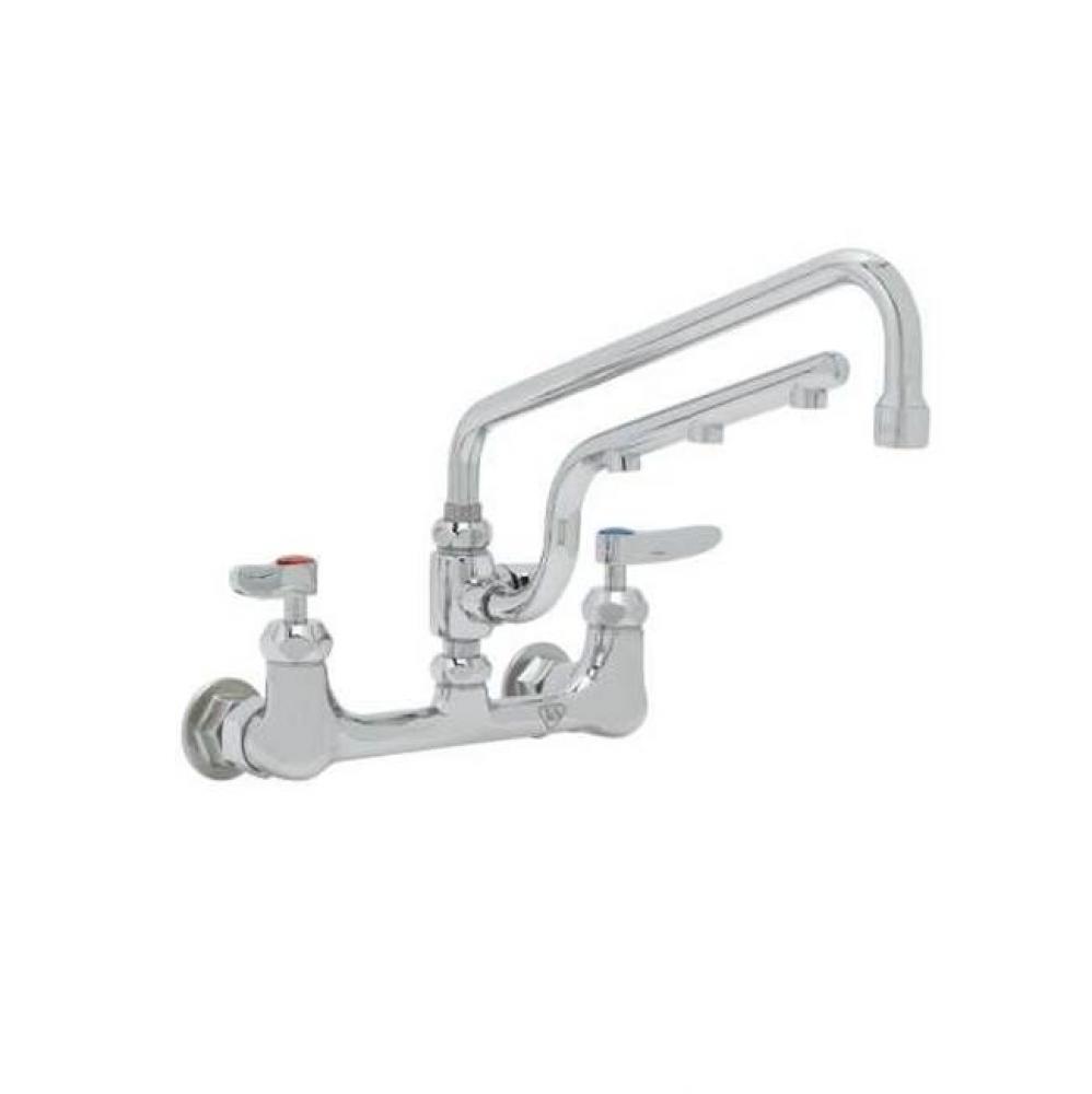 ULTRARINSE 8&apos;&apos; Wall Mount Mixing Faucet, 12&apos;&apos; Swing Nozzle, 10&apos;&apos; 1.5