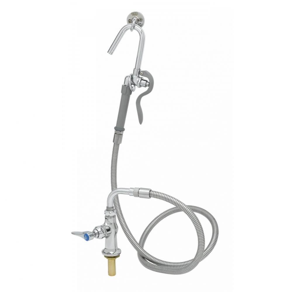 Single Pantry Base Faucet, 053A, B-0102-A Hose &amp; Hook Nozzle, B-0104-D Wall Hanger Hook