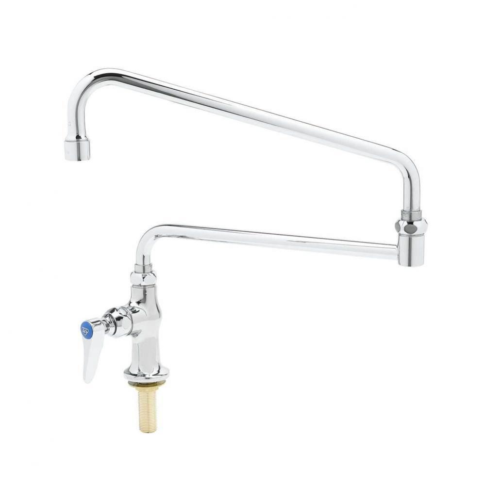 Single Pantry Faucet, Special 24&apos;&apos; Double-Joint Swing Nozzle