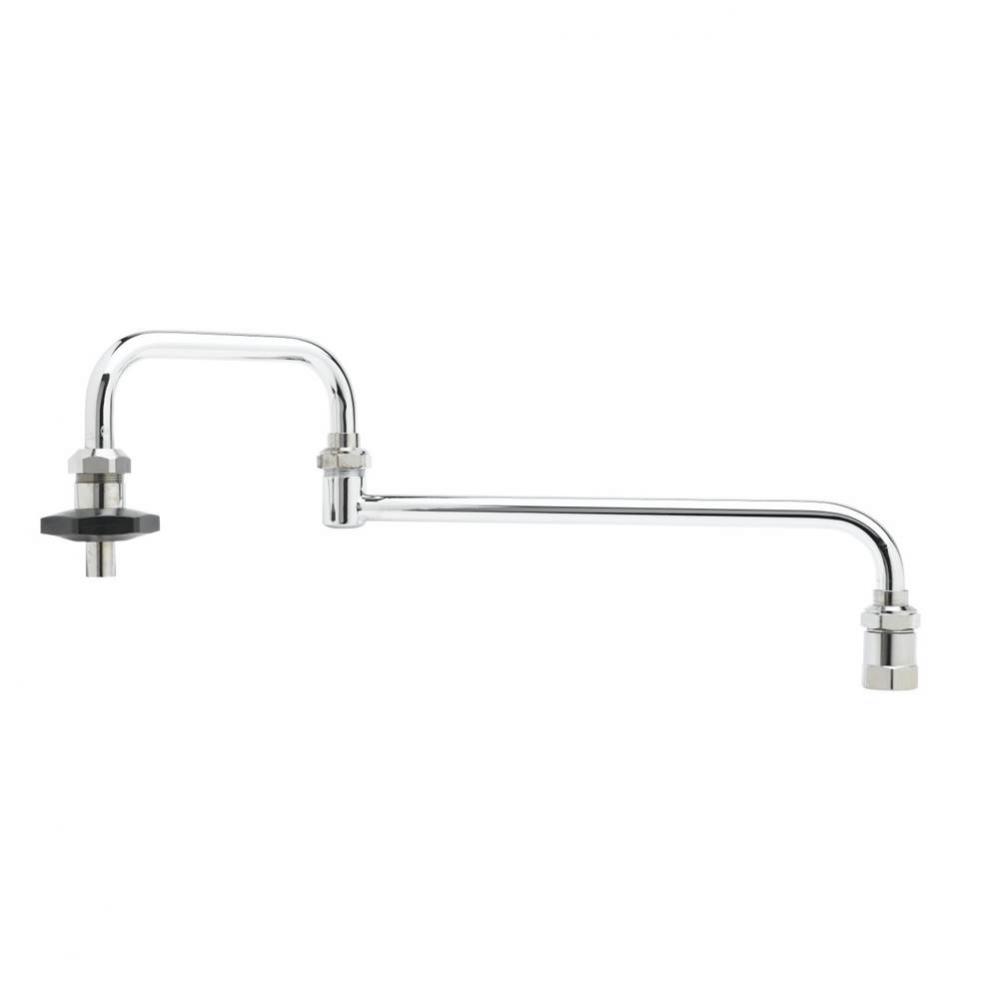 Pot Filler, Deck Mount, 18&apos;&apos; Double Joint Nozzle, 1/2&apos;&apos; NPT Inlet, Insulated O