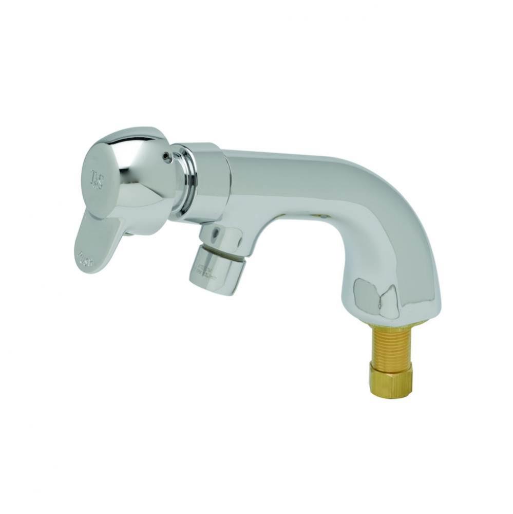 Single Temp Metering Faucet, Pivot Action Metering, 1/2&apos;&apos; NPSM Male Shank