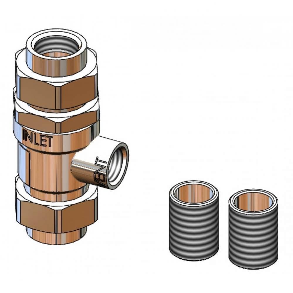 Backflow Preventer, 3/4&apos;&apos; NPT, Designed for Continuous Pressure, Atmospheric Vent Non-Po