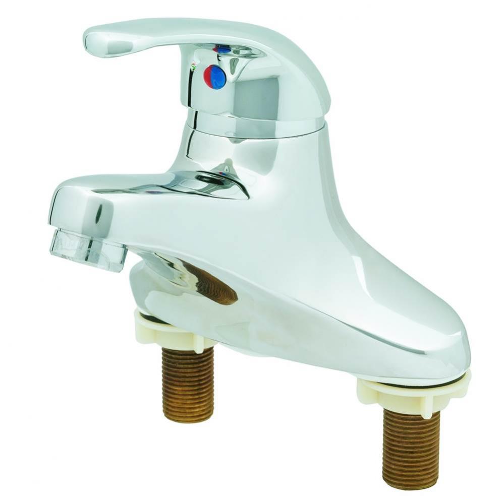 4&apos;&apos; Deck Mount Single Lever Faucet, Short Handle, 1.5 GPM VR Aerator, Pop-Up Drain