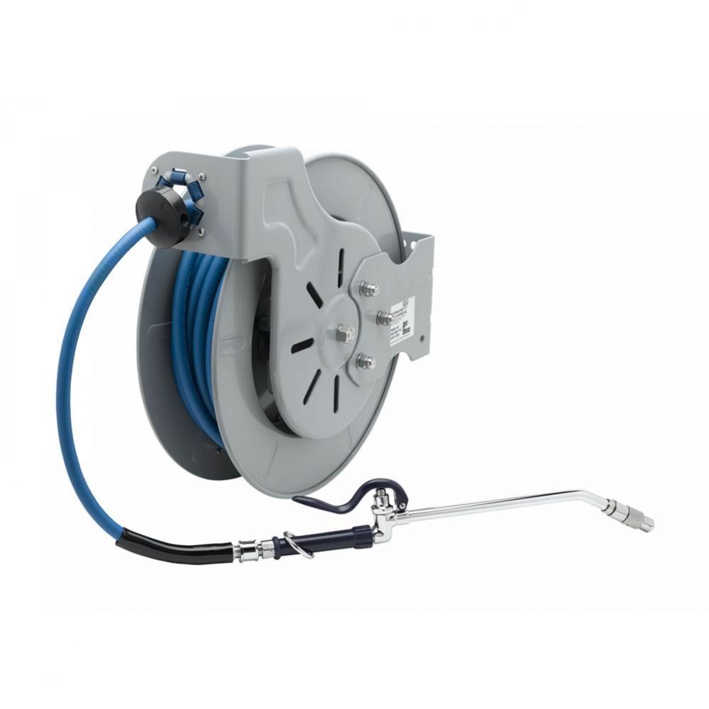 Hose Reel, Open, Epoxy Coated, 3/8&apos;&apos;x15&apos;, EB-2322 Spray Wand